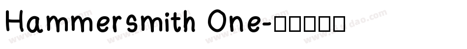 Hammersmith One字体转换